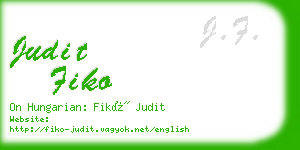 judit fiko business card